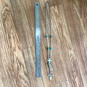 Knockoff turquoise cross necklace